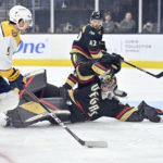 Vegas overcomes Forsberg's hat trick, beats Nashville in OT