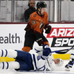 McBain scores 2 late goals, Coyotes top Maple Leafs 6-3