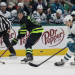 Olfosson's 1st NHL goal powers Stars to 5-2 win over Sharks
