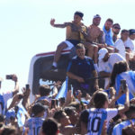Argentina soccer team abandons parade amid swarms of people