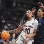 Boston, Cardoso and No. 1 Gamecocks top Memphis 79-54
