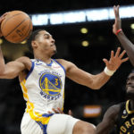 Poole scores career-high 43, Warriors win 1st without Curry