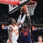 Randle, Knicks win 113-89 after Hawks lose another starter