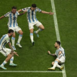 AP PHOTOS: World Cup highlights from Day 24
