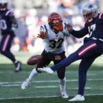 Bengals force late red zone turnover, hold off Pats 22-18