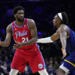 Embiid, Harden lead 76ers past short-handed Warriors