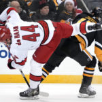 Slavin scores in OT, streaking Hurricanes beat Penguins 4-3