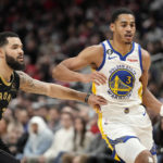 Poole scores career-high 43, Warriors win 1st without Curry