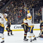 Vegas overcomes Forsberg's hat trick, beats Nashville in OT