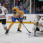 Rosen, Binnington spark Blues to 3-1 win over Blackhawks