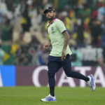Neymar joins teammates to watch Brazil's game at World Cup