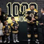 NHL-best Bruins honor Patrice Bergeron; beat Columbus 4-2