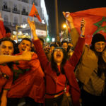 Moroccans celebrate historic World Cup win against Spain