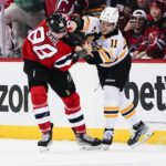 Patrice Bergeron breaks late tie, Bruins beat Devils 3-1
