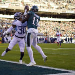 Hurts has 3 TD passes plus TD run, Eagles beat Titans 35-10