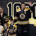 NHL-best Bruins honor Patrice Bergeron; beat Columbus 4-2