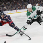 Johnston's goal leads Stars over Blue Jackets 2-1