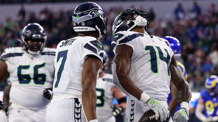 Seattle Seahawks DK Metcalf Geno Smith...