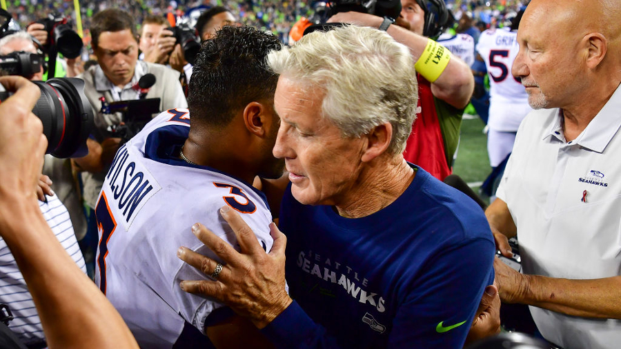 Seahawks Pete Carroll Russell Wilson...