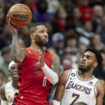 James scores 37, Lakers rally past Trail Blazers 121-112