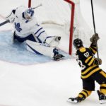 Grzelcyk breaks tie late, Bruins beat Maple Leafs 4-3