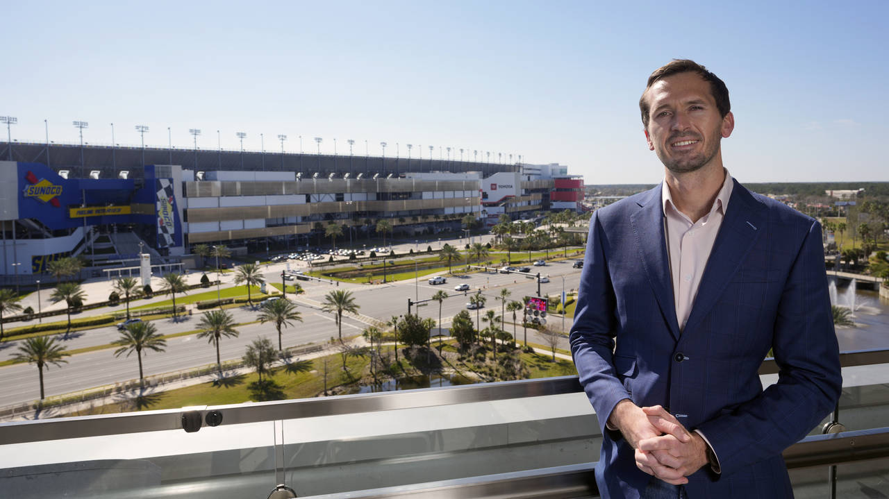 Ben Kennedy, NASCAR Senior Vice President of Racing Development and Strategy for NASCAR at his offi...