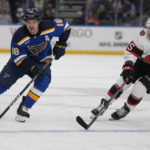 Binnington makes 31 saves, Blues hold off Senators 2-1