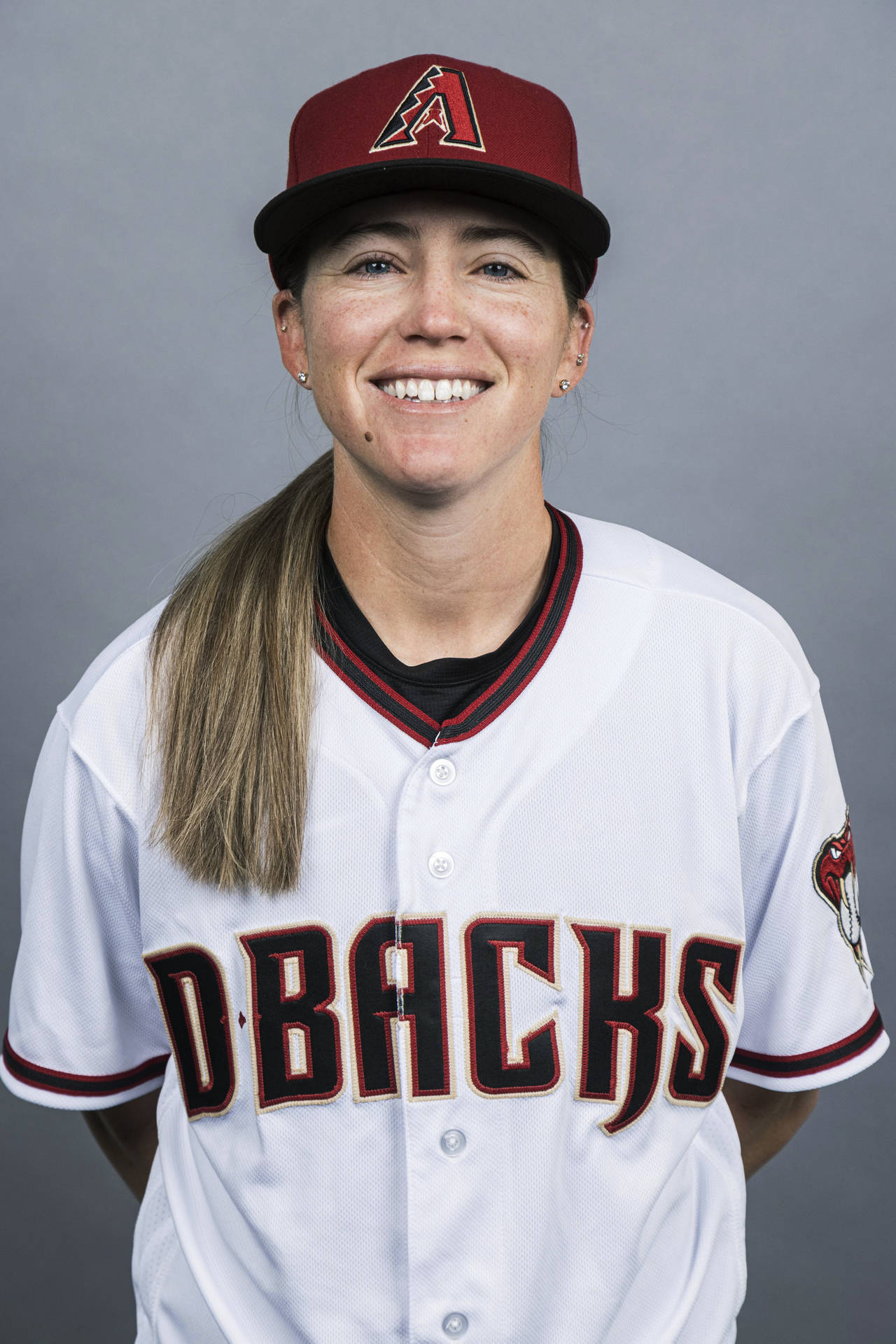 In a photo provided by the Arizona Diamondbacks, Ronnie Gajownik poses for a photo in March 2022. G...