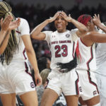 Boston keeps No. 1 South Carolina perfect in 81-50 win