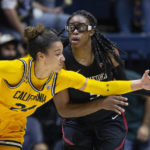 Brink's big day helps No. 2 Stanford hold off Cal 60-56