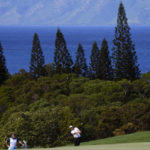 Morikawa pulls away with late run of birdies at Kapalua