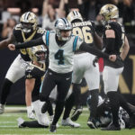 Pineiro's kick lifts Panthers to 10-7 win over Saints