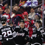 Binnington makes 36 saves, Blues edge Devils 5-3