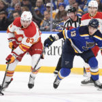 Dillon Dube scores twice, Calgary rolls past St. Louis 4-1