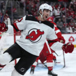 Vanecek makes 32 saves as Devils roll past Red Wings 5-1
