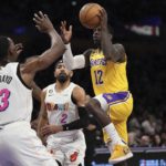 Schröder propels Lakers past Heat 113-109 without LeBron, AD