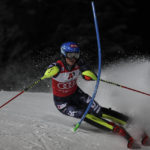 Shiffrin trails Vlhova in 1st slalom run of record attempt