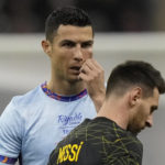 Bruised Ronaldo scores twice to edge showdown with Messi