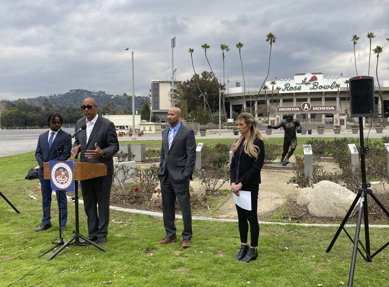 California Assemblymember Chris Holden discusses a bill called the College Athlete Protection Act, ...