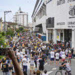 Fans mourn Pelé at public viewing in Brazil stadium