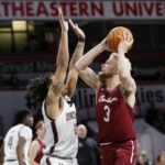 No. 18 Charleston wins 20 straight, beats Northeastern 87-61