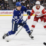 Marner gets 500th point, Maple Leafs beat Red Wings 4-1