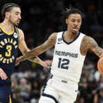 Grizzlies use Morant's triple-double, rally to beat Pacers