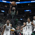 Tatum, Brown help Celtics escape with 121-116 win over Spurs