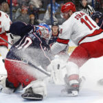 Pesce scores twice, leads Hurricanes over Blue Jackets 6-2