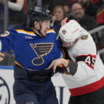 Binnington makes 31 saves, Blues hold off Senators 2-1