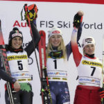 Shiffrin shows her emotions after matching Vonn's record