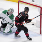 Hurricanes top Stars in OT to win matchup of 1st-place teams