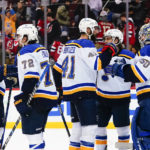 Binnington makes 36 saves, Blues edge Devils 5-3