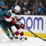 Tatar scores in the shootout, Devils edge Sharks 4-3